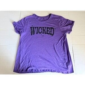 Celebrate Halloween Wicked Graphic T-Shirt Purple Heather XXL 20 Short Sleeve